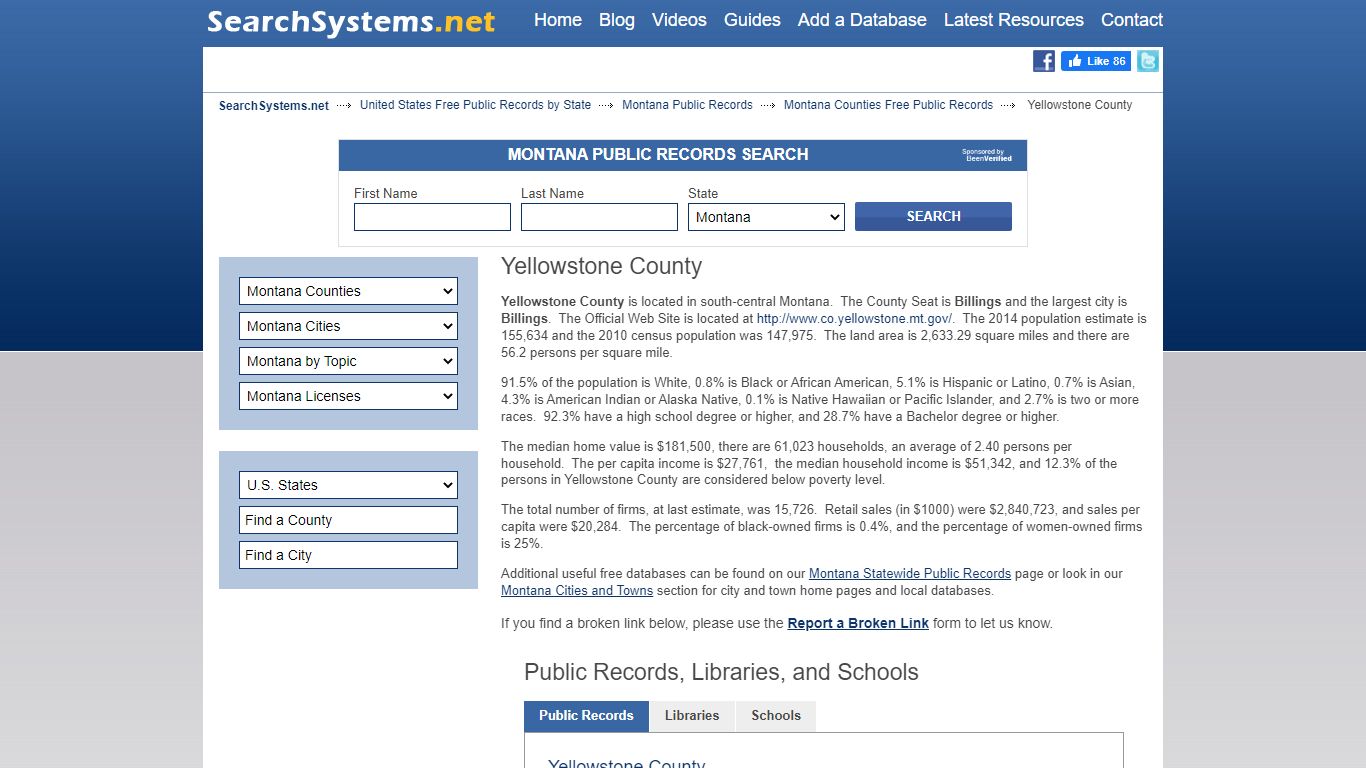 Yellowstone County Criminal and Public Records